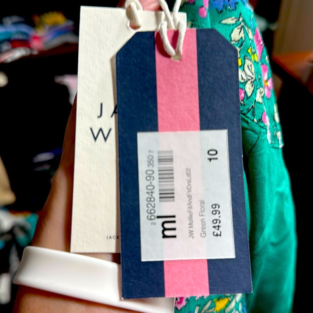 Jack Wills Floral Button Front Mini Dress with pockets 
US Size 6
UK Size 10